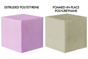 Side by side foam