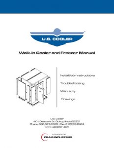 Walk-in Cooler and Freezer Manual