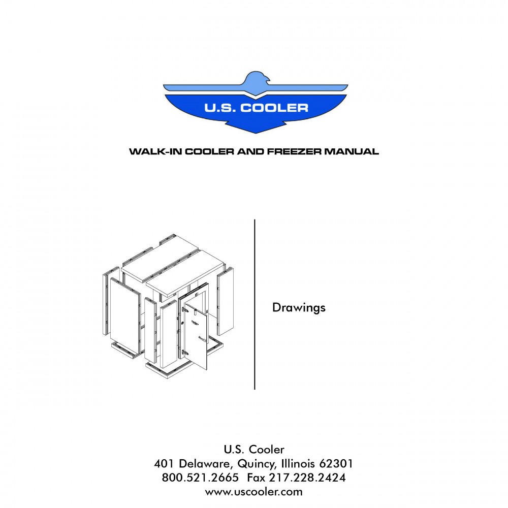 Technical Walkin Drawings U.S. Cooler Walkins